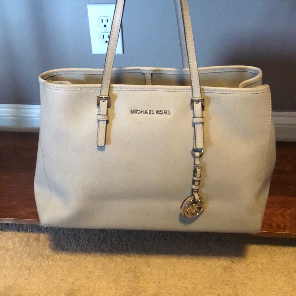 Gray Michael Kors Bag